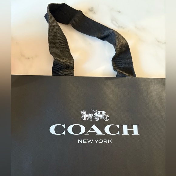 Coach Black Tote shopping Bag- paper - Picture 4 of 6
